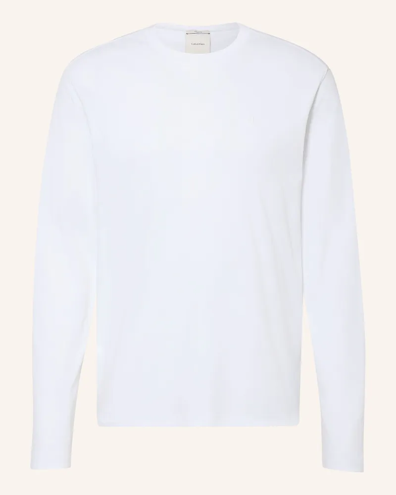 Calvin Klein Longsleeve Supima Interlock weiss Weiss