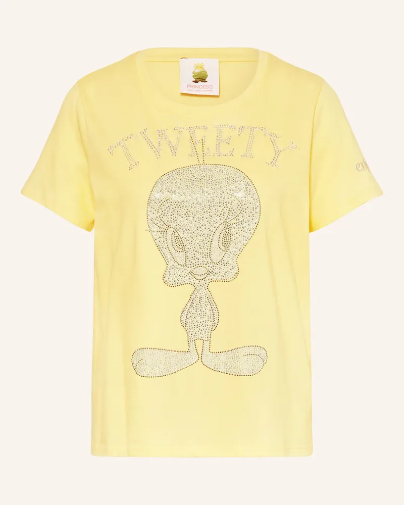 Princess goes Hollywood T-Shirt mit Schmucksteinen Gelb