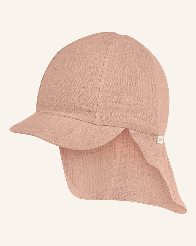 Sterntaler Schirmmütze Mit Nackenschutz Musselin beige Taupe