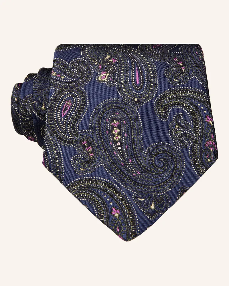 Etro Krawatte blau Dunkelblau