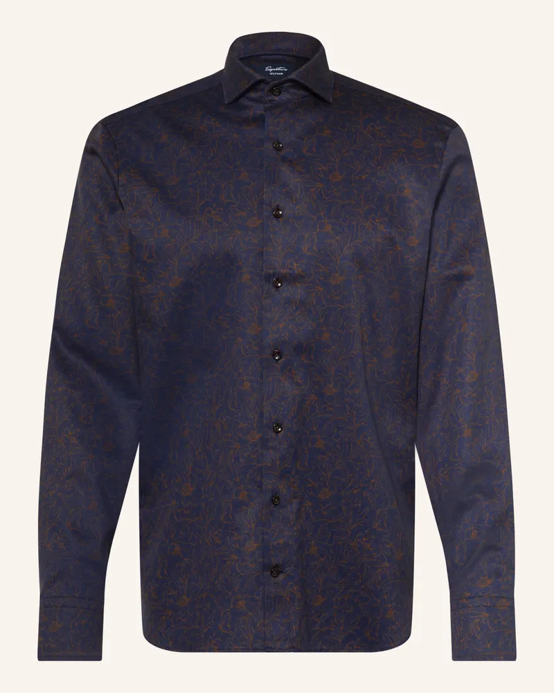 Olymp Hemd Casual Tailored Fit blau Dunkelblau