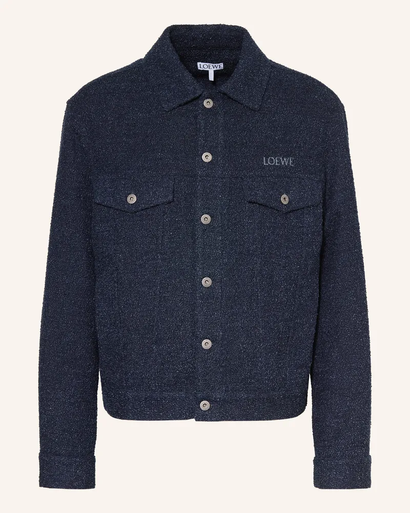 Loewe Overjacket blau Dunkelblau