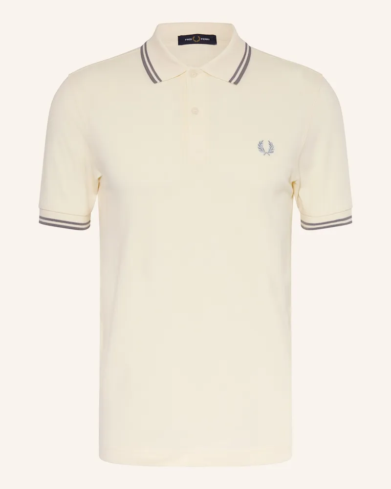 Fred Perry Piqué-Poloshirt weiss Ecru