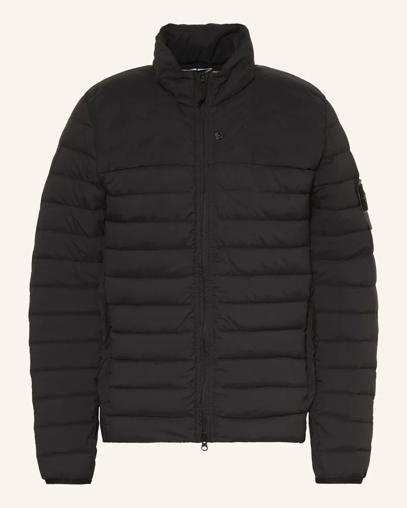 Stone Island Lightweight-Daunenjacke schwarz Schwarz