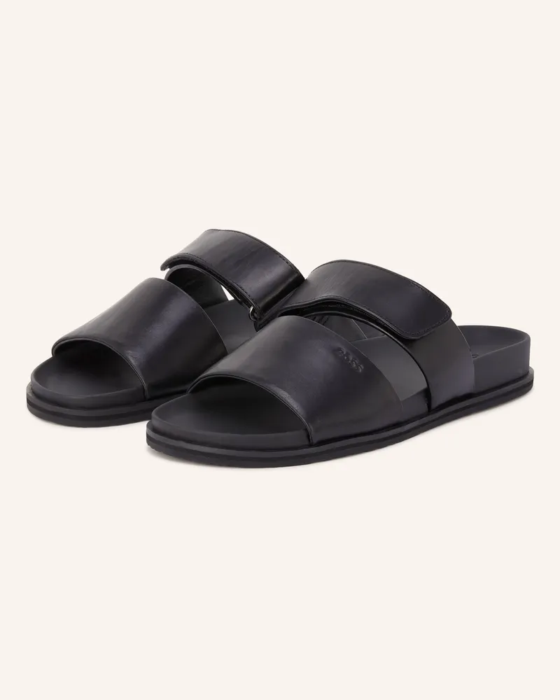 HUGO BOSS Pantoletten Hedrik schwarz Schwarz