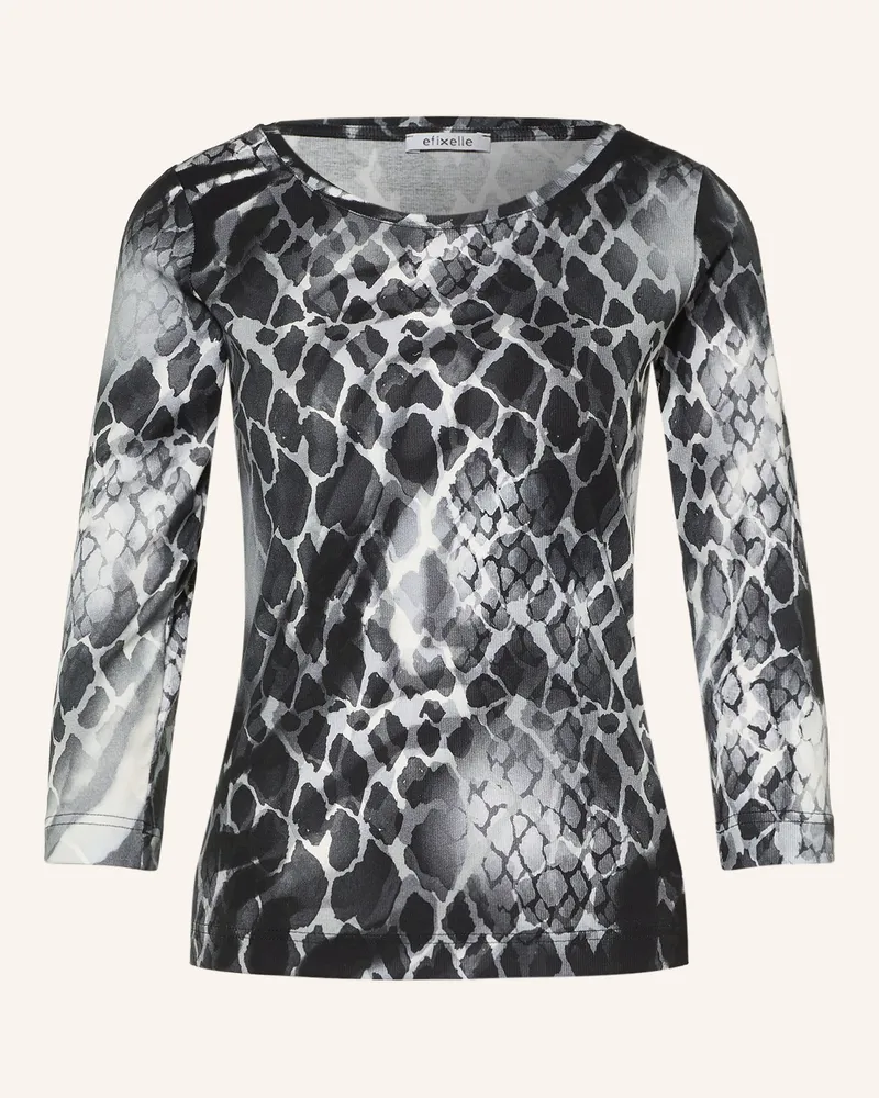 Efixelle Shirt Mit 3/4-Arm schwarz Schwarz