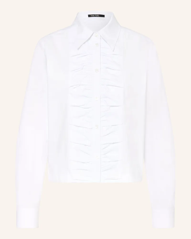 MARC AUREL Hemdbluse weiss Weiss