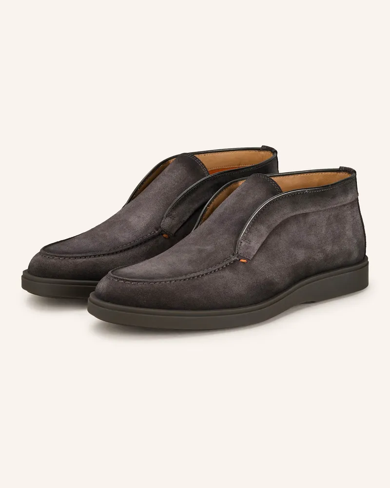 Santoni Slipper Dragon grau Dunkelgrau