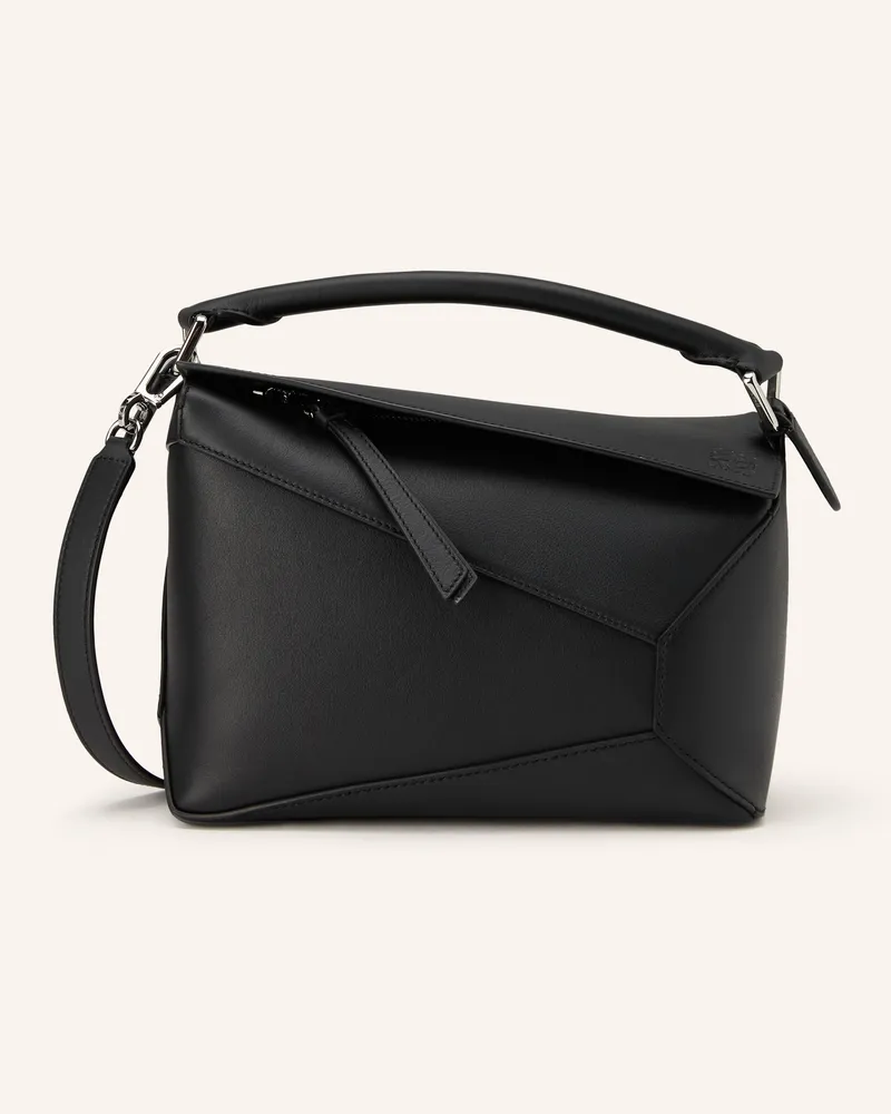 Loewe Handtasche PUZZLE EDGE SMALL Schwarz