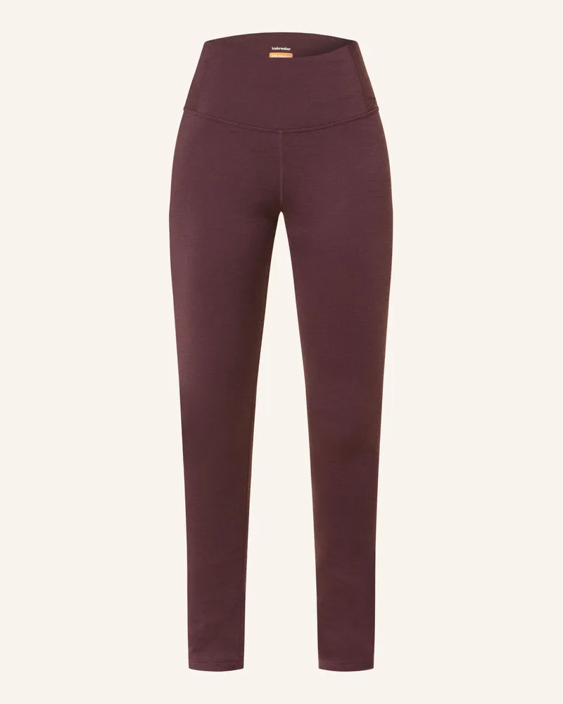 Icebreaker Funktionswäsche-Hose MERINO 200 OASIS aus Merinowolle Dunkelrot
