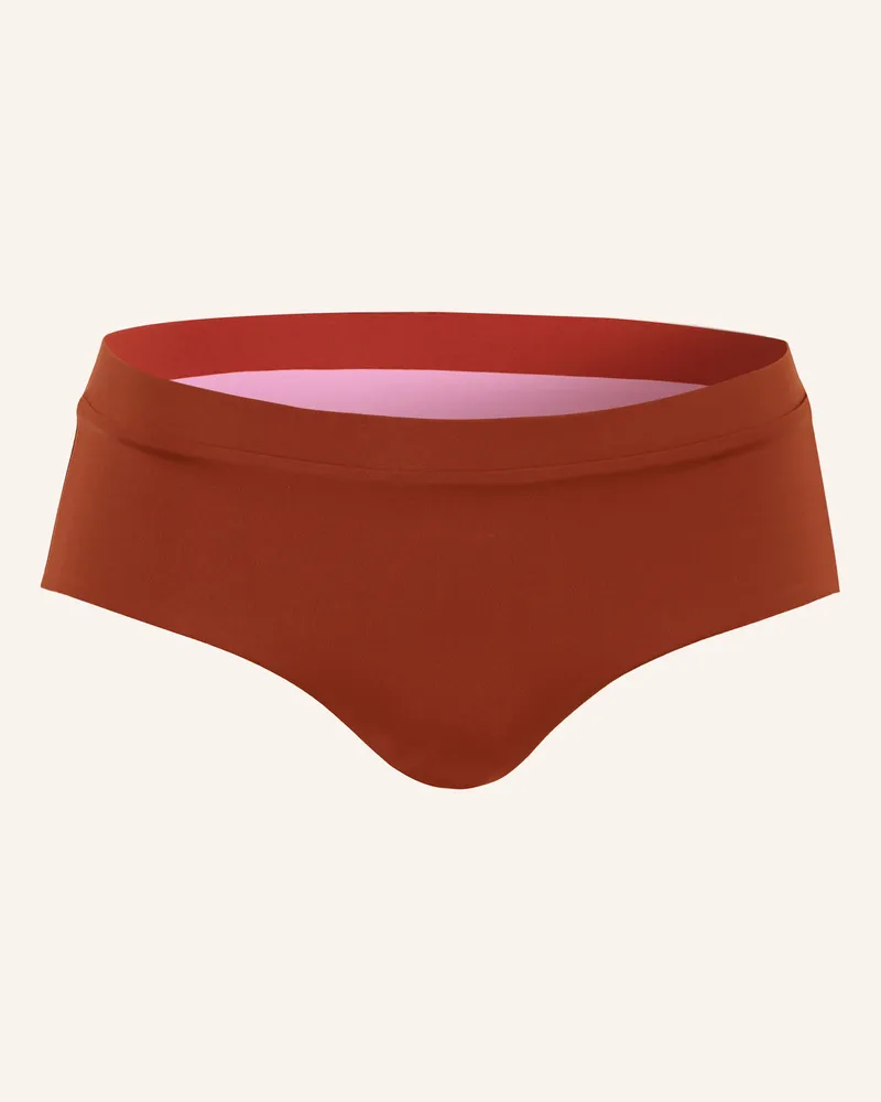 MYMARINI Panty-Bikini-Hose SHORTS zum Wenden mit UV-Schutz 50 Braun