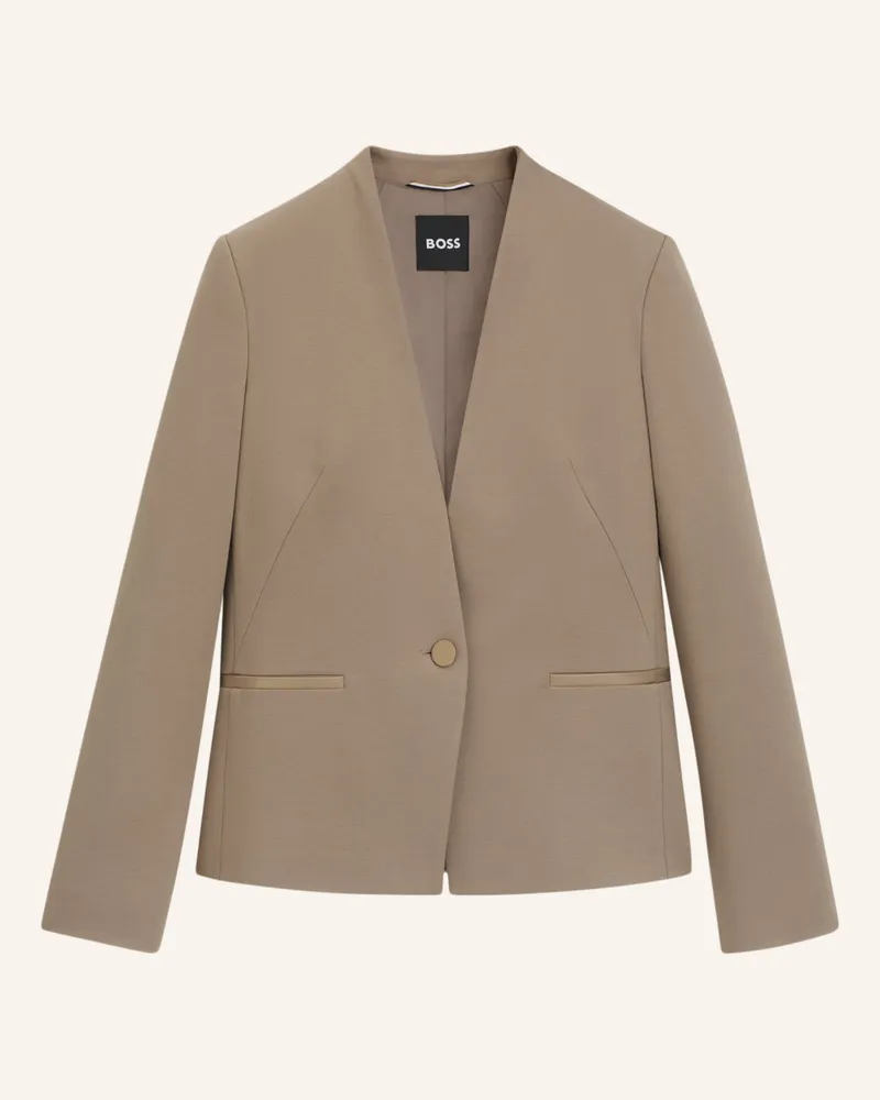 HUGO BOSS Blazer JEMMA1 Regular Fit Hellbraun