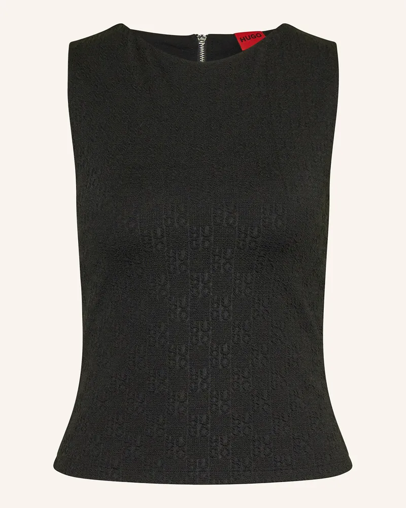 HUGO BOSS Top Daironi schwarz Schwarz