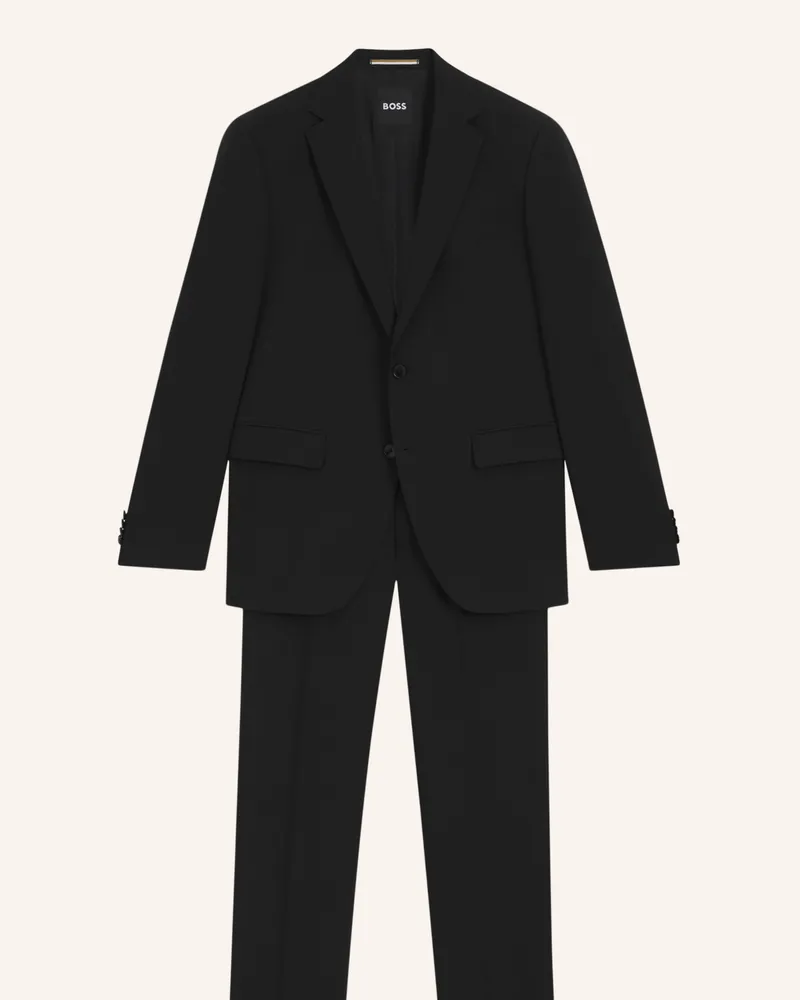 HUGO BOSS Business Anzug H-JECKSON-2PCS-224 Regular Fit Schwarz
