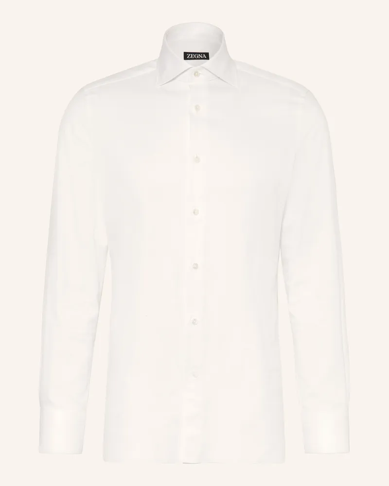 Ermenegildo Zegna Hemd Regular Fit weiss Weiss