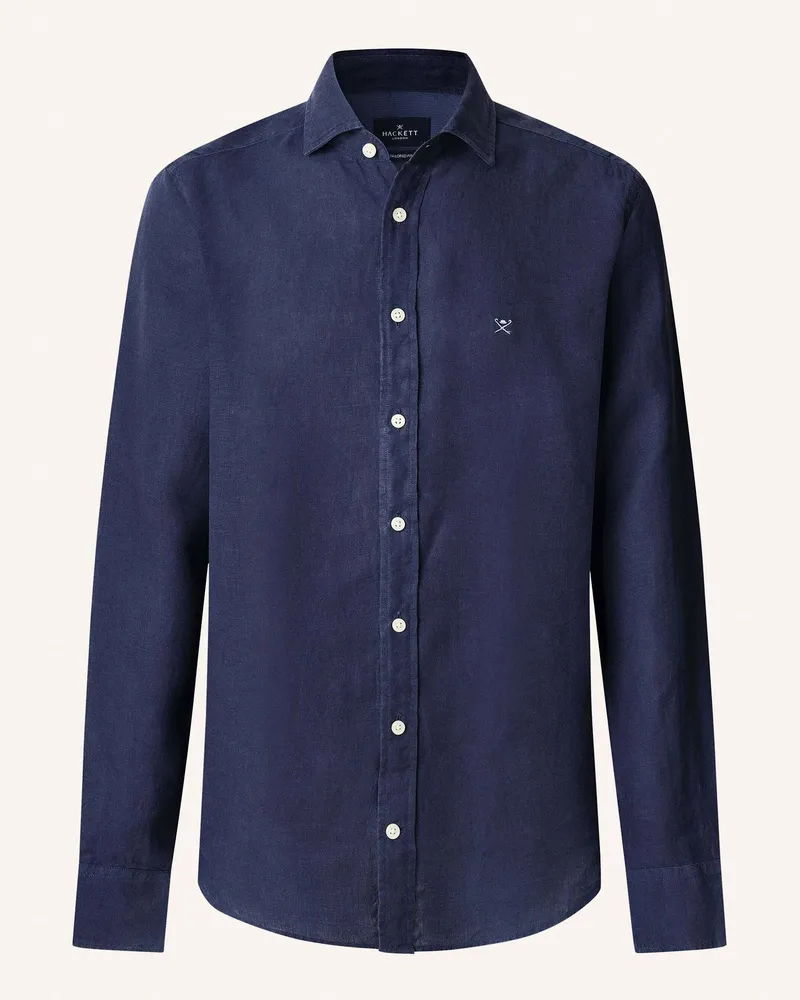 Hackett Freizeithemd ESS GMD LINEN KENT Blau