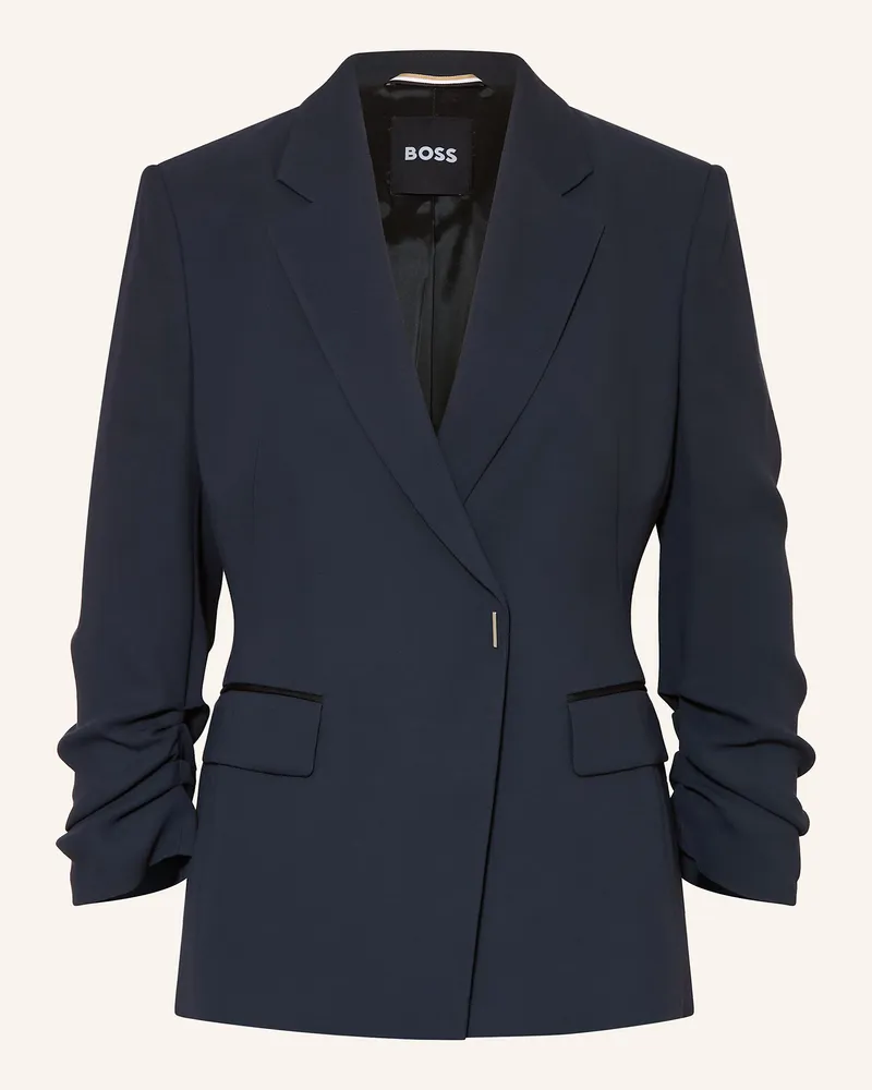 HUGO BOSS Blazer JIA mit 3/4-Arm Dunkelblau