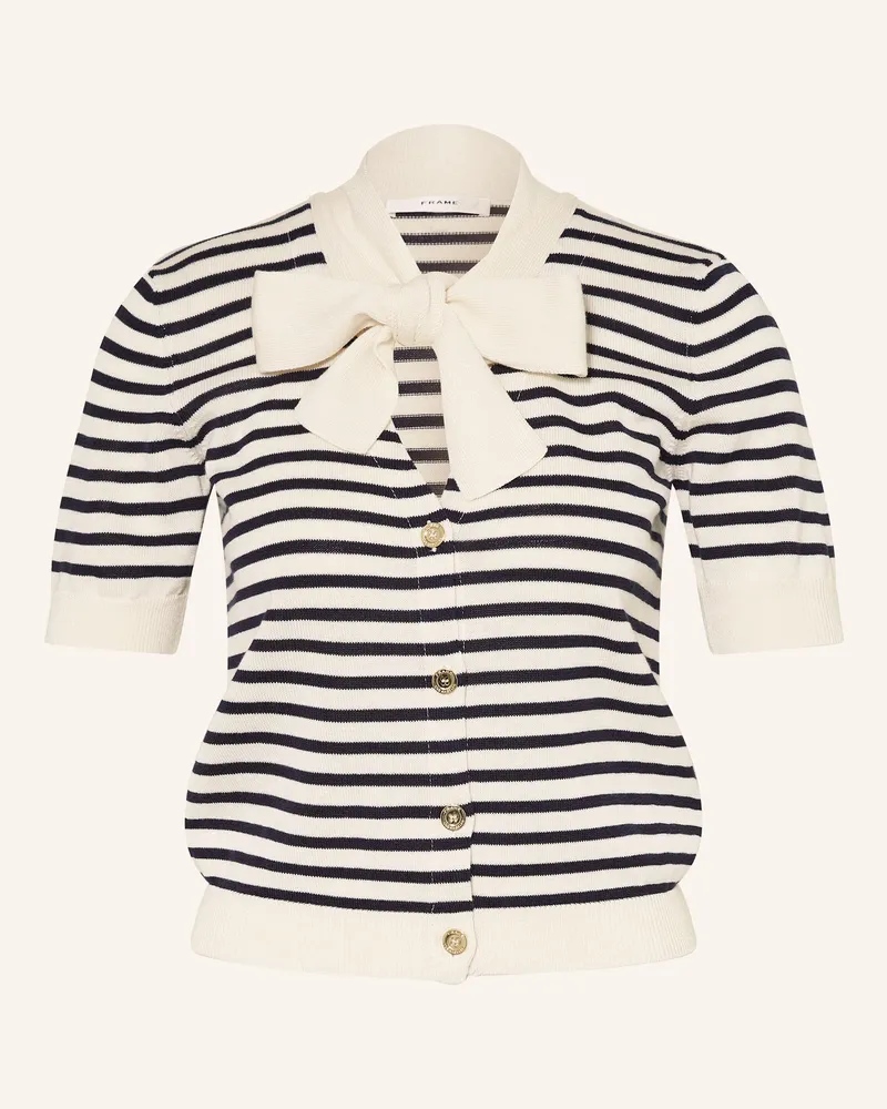 Frame Denim Strickjacke THE SAILOR TIE mit Schluppe Ecru