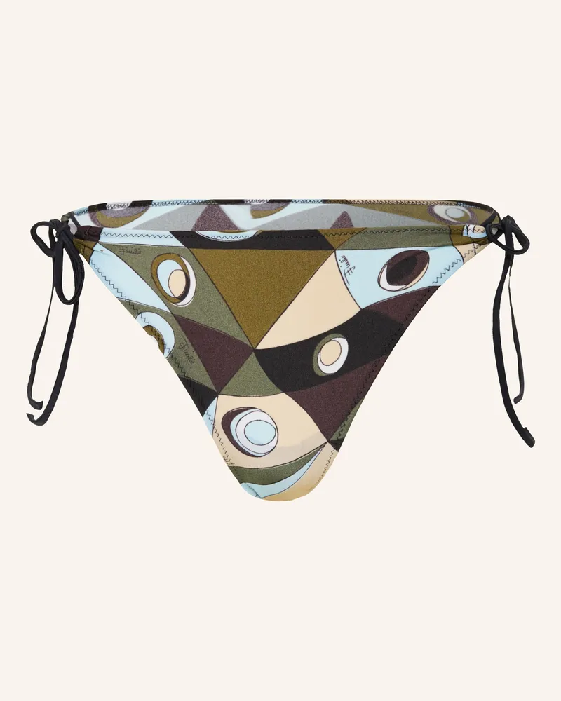 Emilio Pucci Triangel-Bikini-Hose gruen Khaki