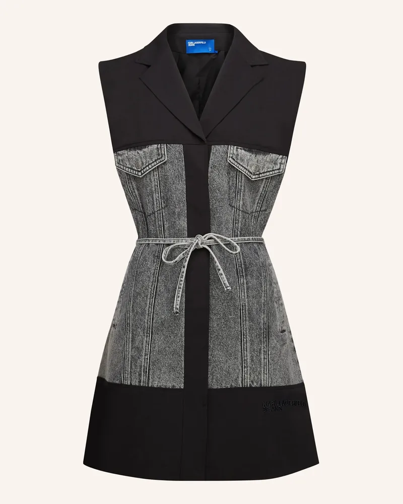Karl Lagerfeld Kleid schwarz Grau