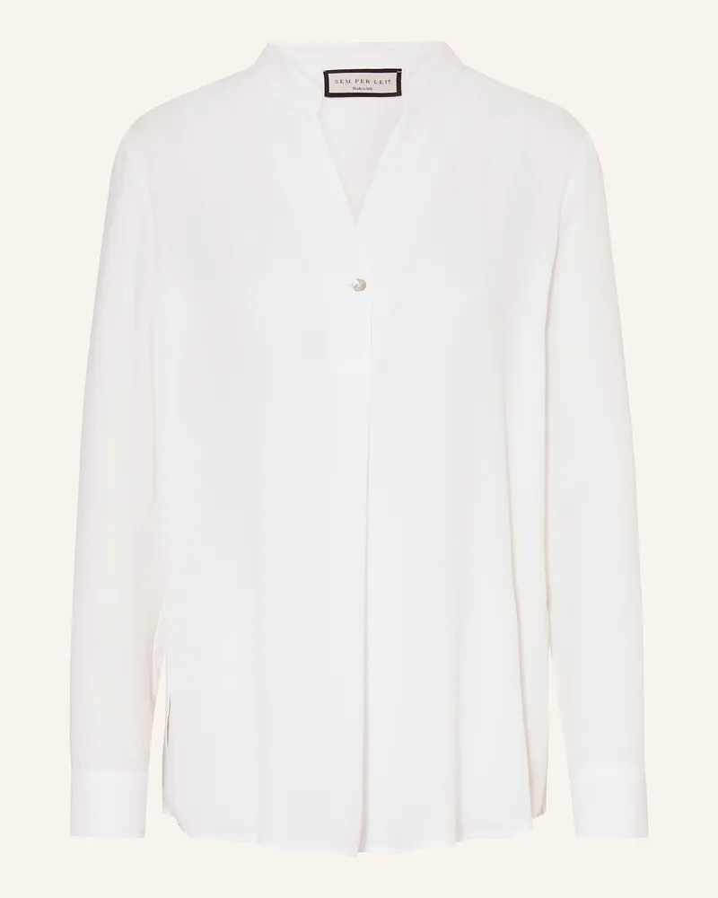 SEM PER LEI Bluse weiss Ecru
