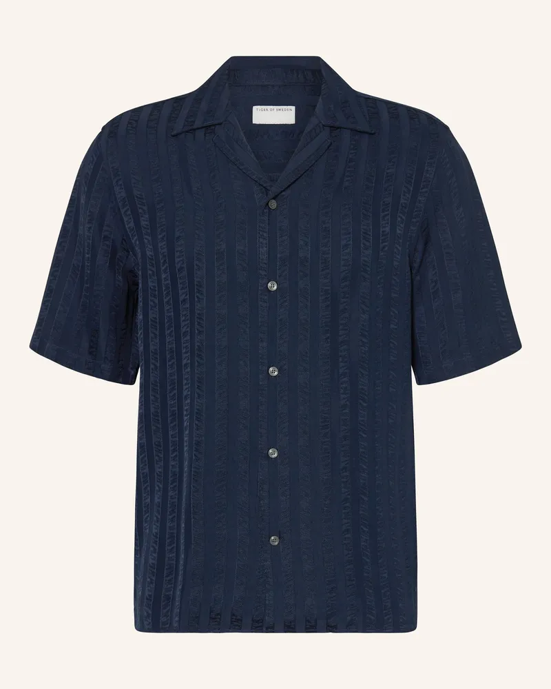 Tiger of Sweden Resorthemd Bekkett Comfort Fit blau Dunkelblau