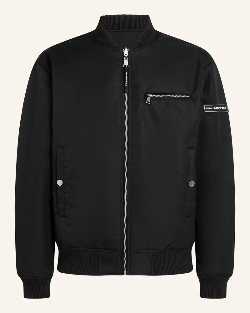 Karl Lagerfeld Jacke schwarz Schwarz