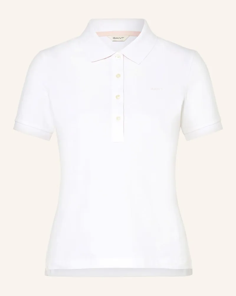 Gant Piqué-Poloshirt Weiss