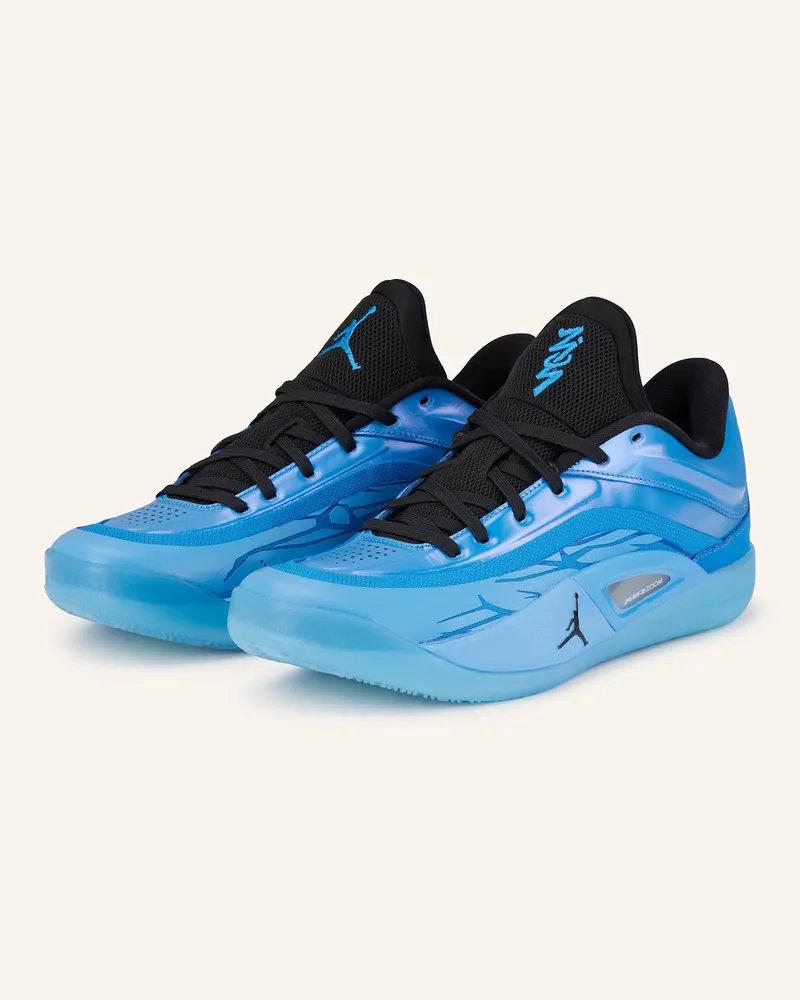 Jordan Basketballschuhe Zion 4 blau Neonblau