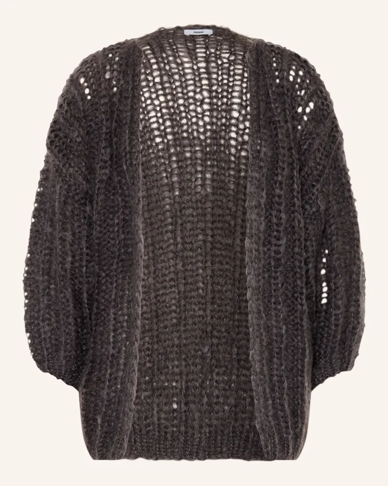 MAIAMI Strickhülle Mit Mohair grau Dunkelgrau