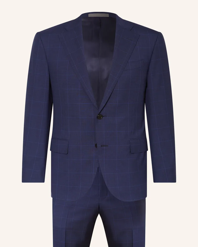 Corneliani Anzug Slim Fit Blau