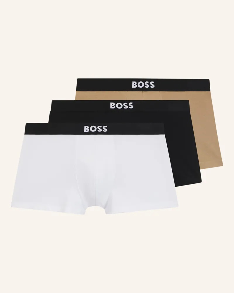 HUGO BOSS 3er-Pack Boxershorts ONE Weiss