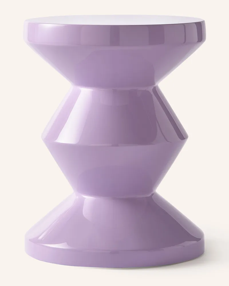 POLSPOTTEN Hocker Zig Zag lila Helllila