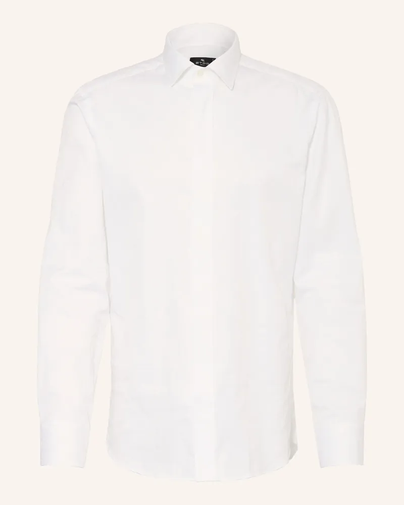 Etro Smoking-Hemd Comfort Fit Weiss