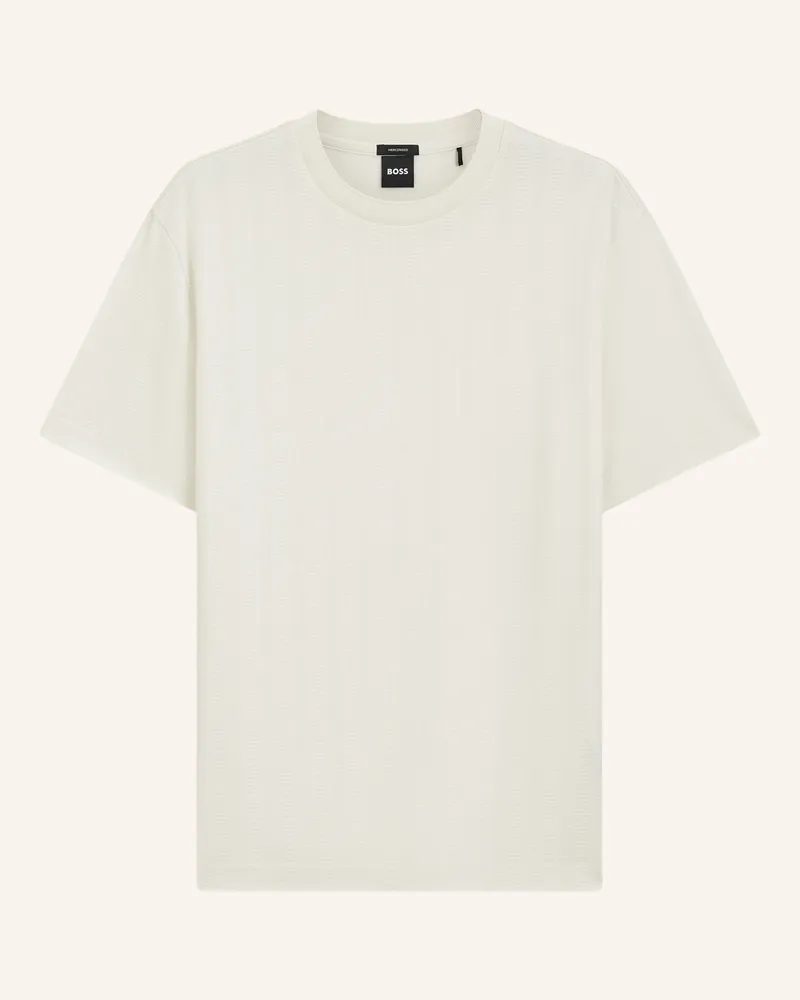HUGO BOSS T-Shirt C-Taut 118 Regular Fit beige Weiss