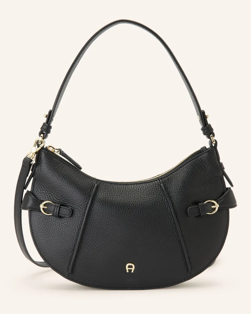 Aigner Schultertasche Cavallo Small schwarz Schwarz