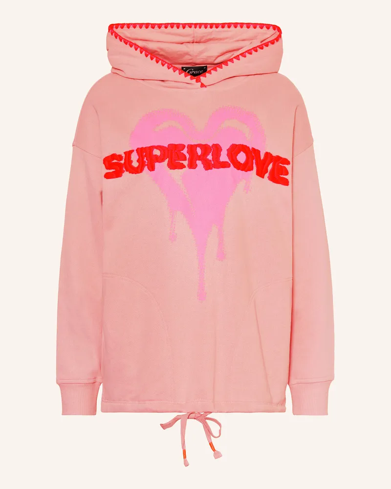 Grace Oversized-Hoodie Rosé