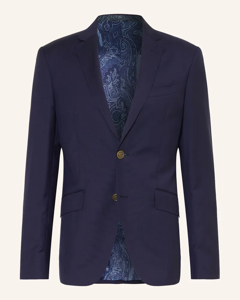 Etro Sakko Slim Fit blau Dunkelblau