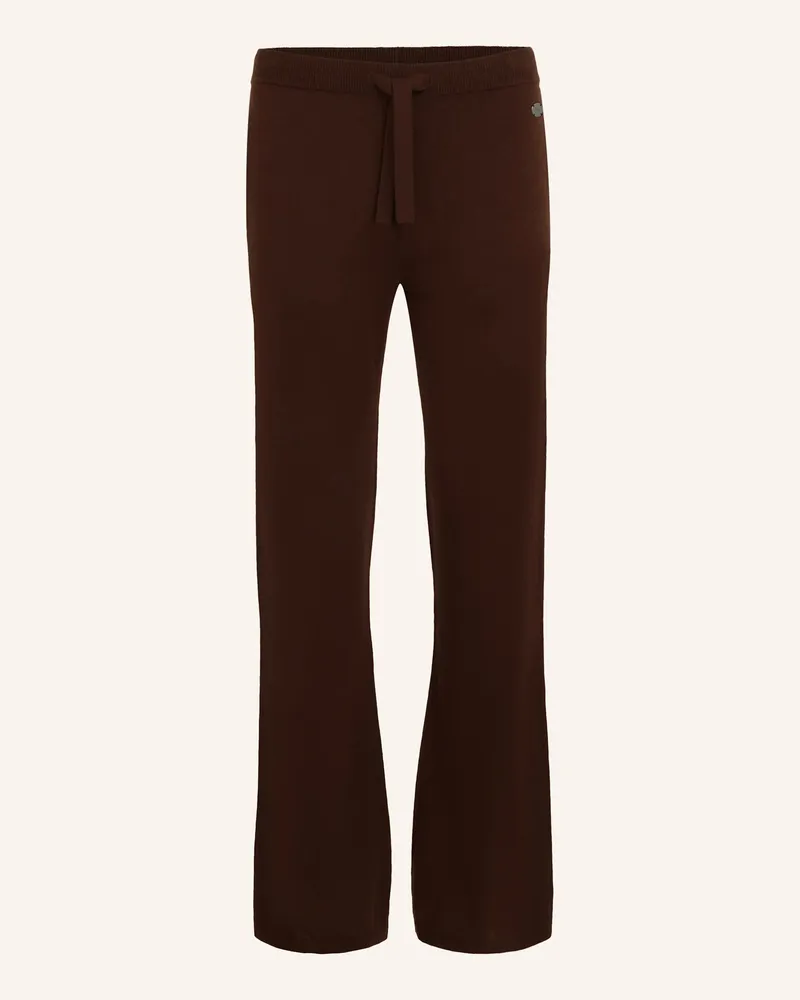 Karl Lagerfeld Hose braun Dunkelbraun