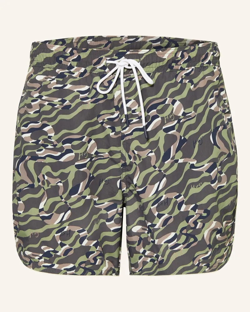 HUGO BOSS Badeshorts Rik gruen Grün