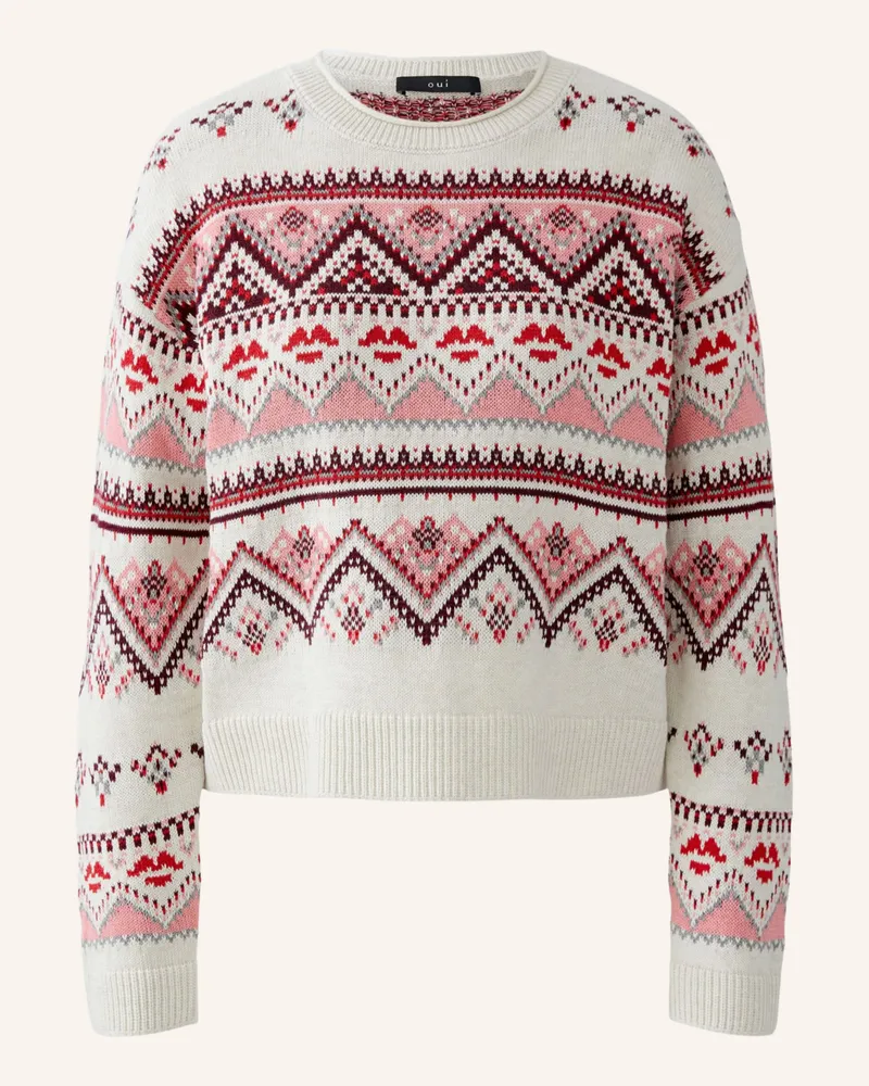 Oui  Pullover Weiss