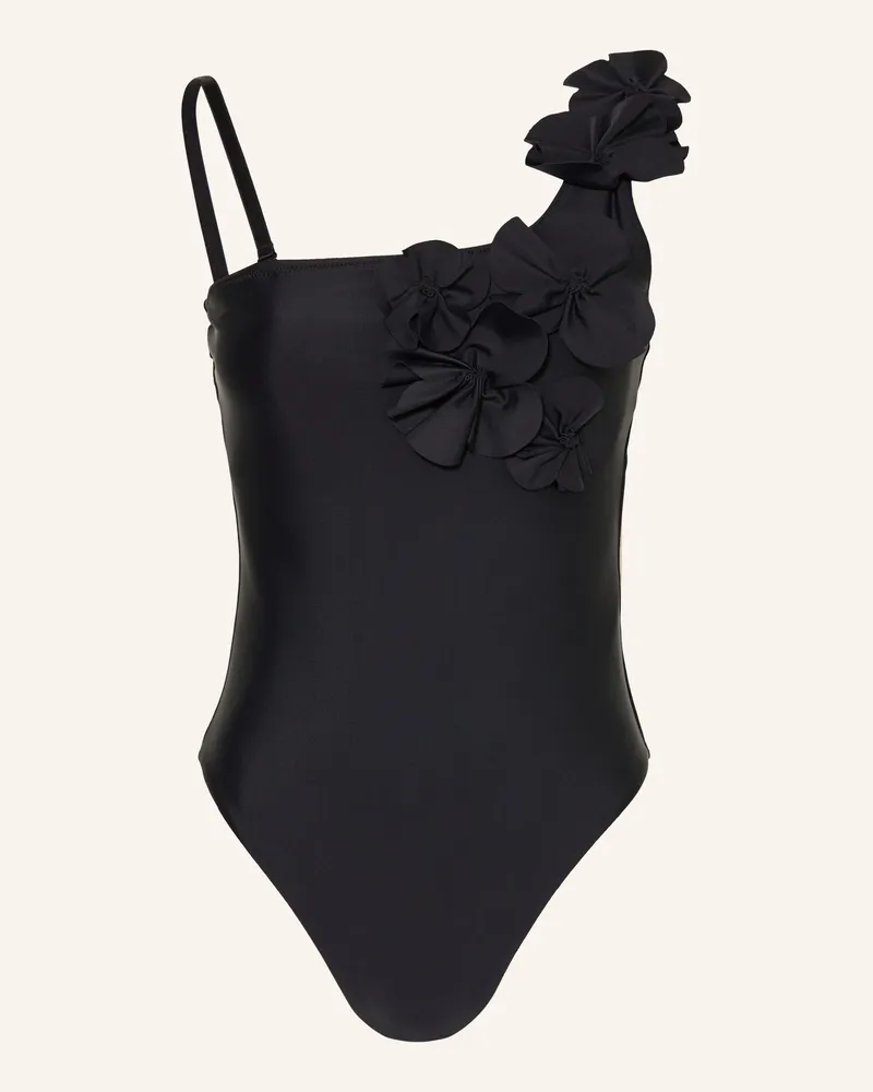 GOLDBERGH One-Shoulder-Badeanzug Fabiosa schwarz Schwarz