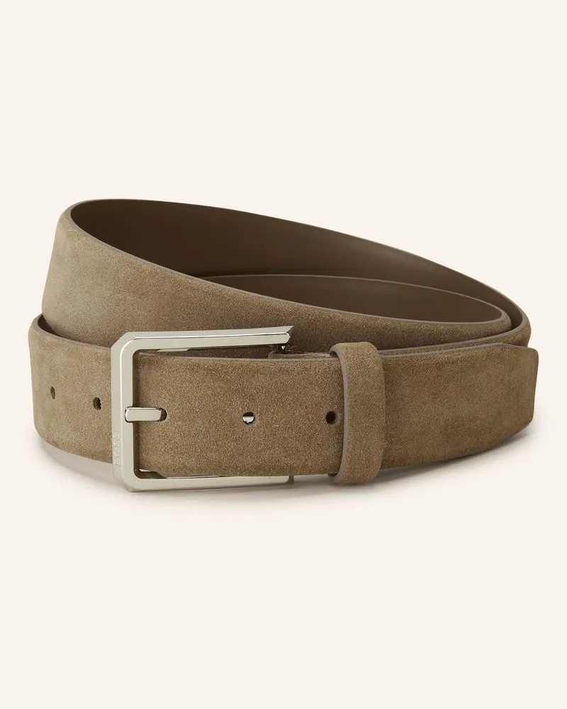 HUGO BOSS Ledergürtel CALEB Braun
