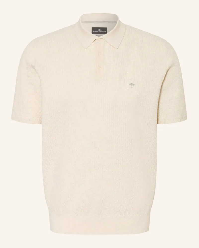 Fynch-Hatton Strick-Poloshirt Ecru