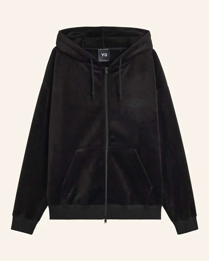Y-3 Y-3 Kapuzenjacke, Samtcord schwarz Schwarz