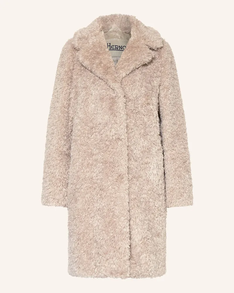 Herno Teddyfell-Jacke Beige