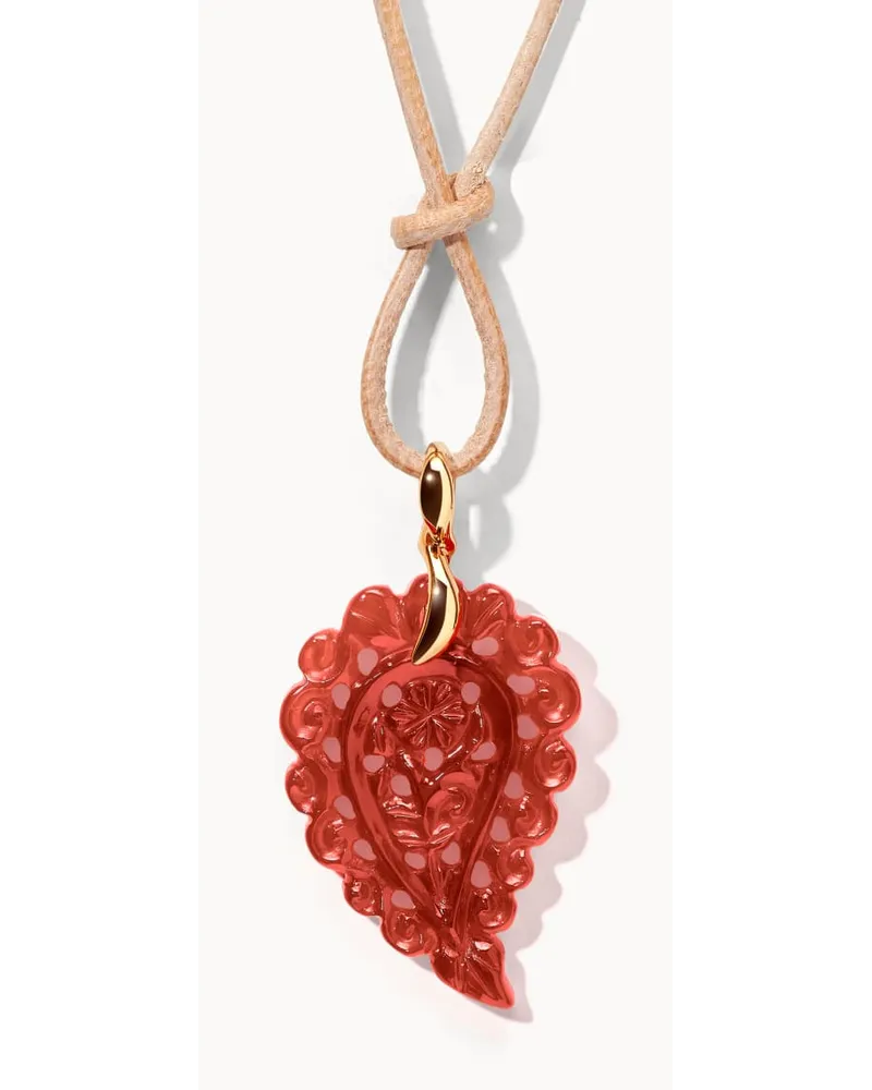 TAMARA COMOLLI Anhänger PENDANT INDIA SMALL TERRA ONYX aus 18 Rosegold