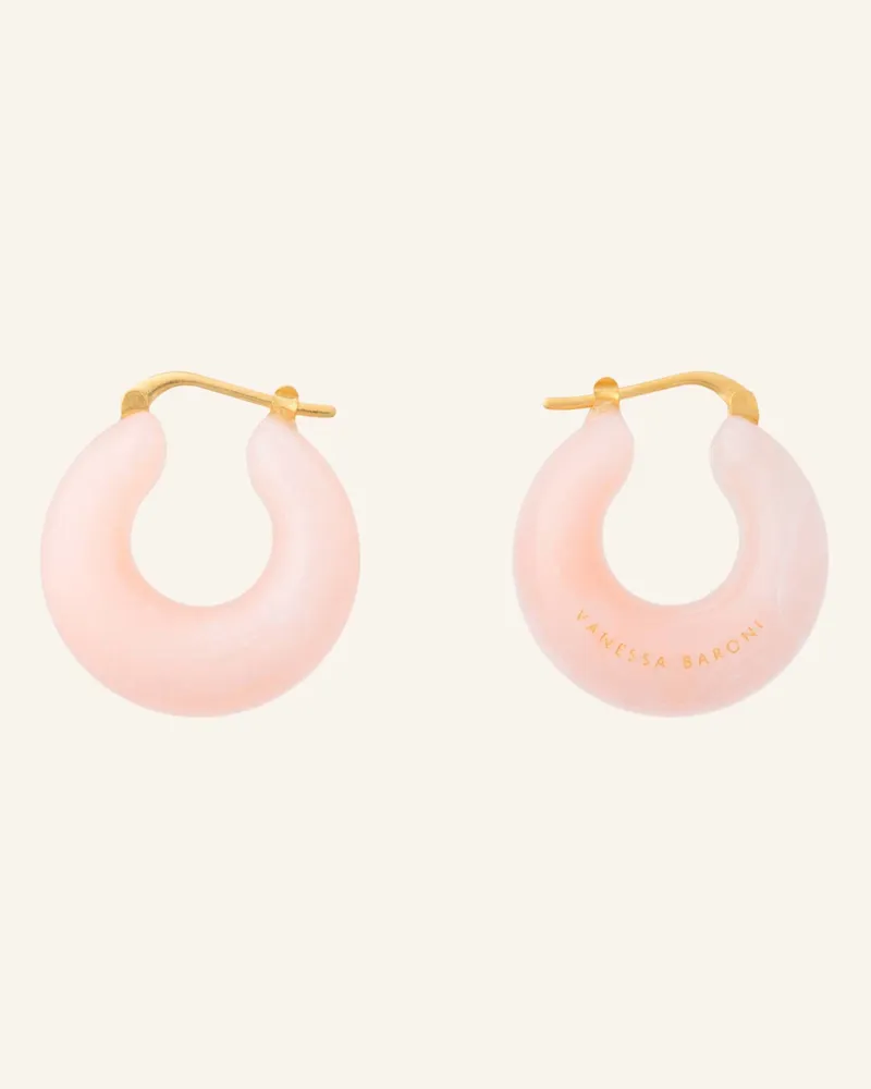 Vanessa Baroni Creolen Circlet Earring Peach Sorbet By Glambou gold Gold
