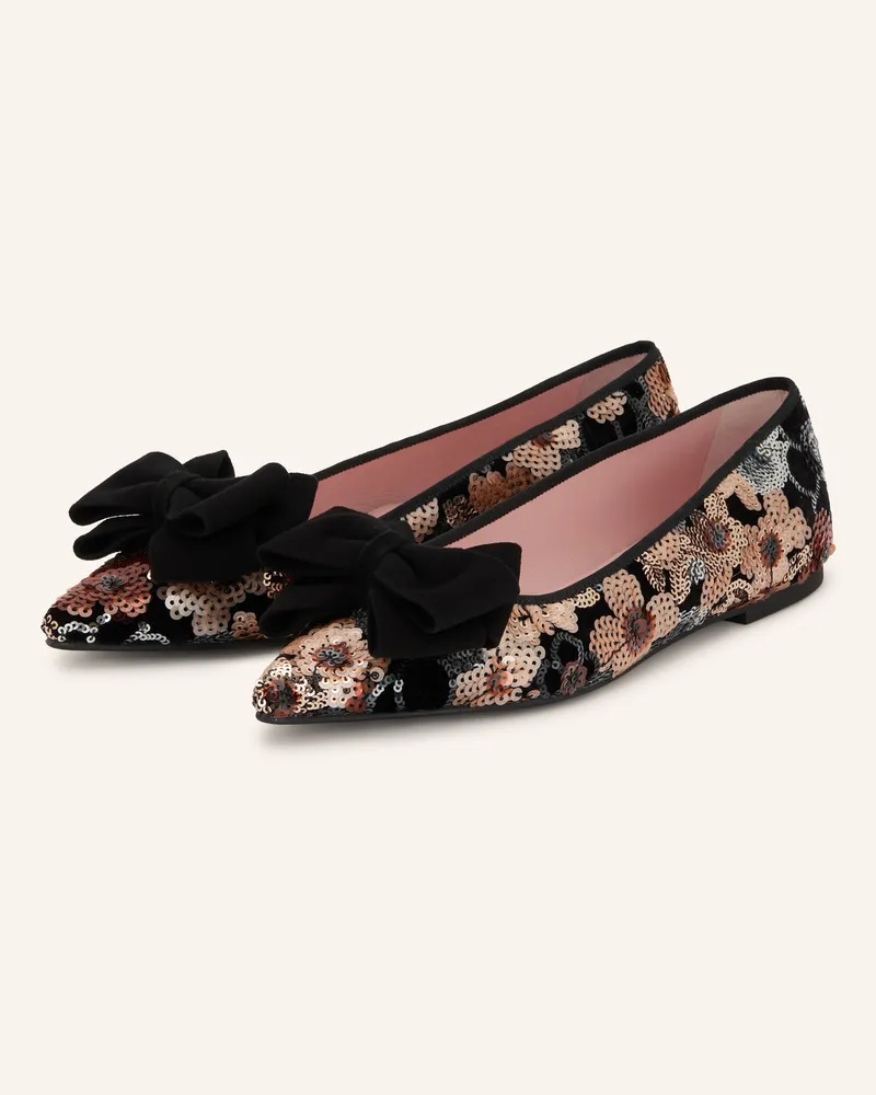 Pretty Ballerinas Ballerinas Viola Mit Pailletten rosa Schwarz