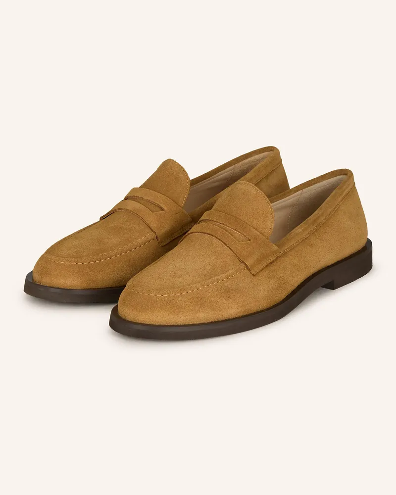 Mrs & HUGS Penny-Loafer Hellbraun